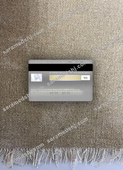 Philippines National Bank (PNB) visa classic card photolook back
